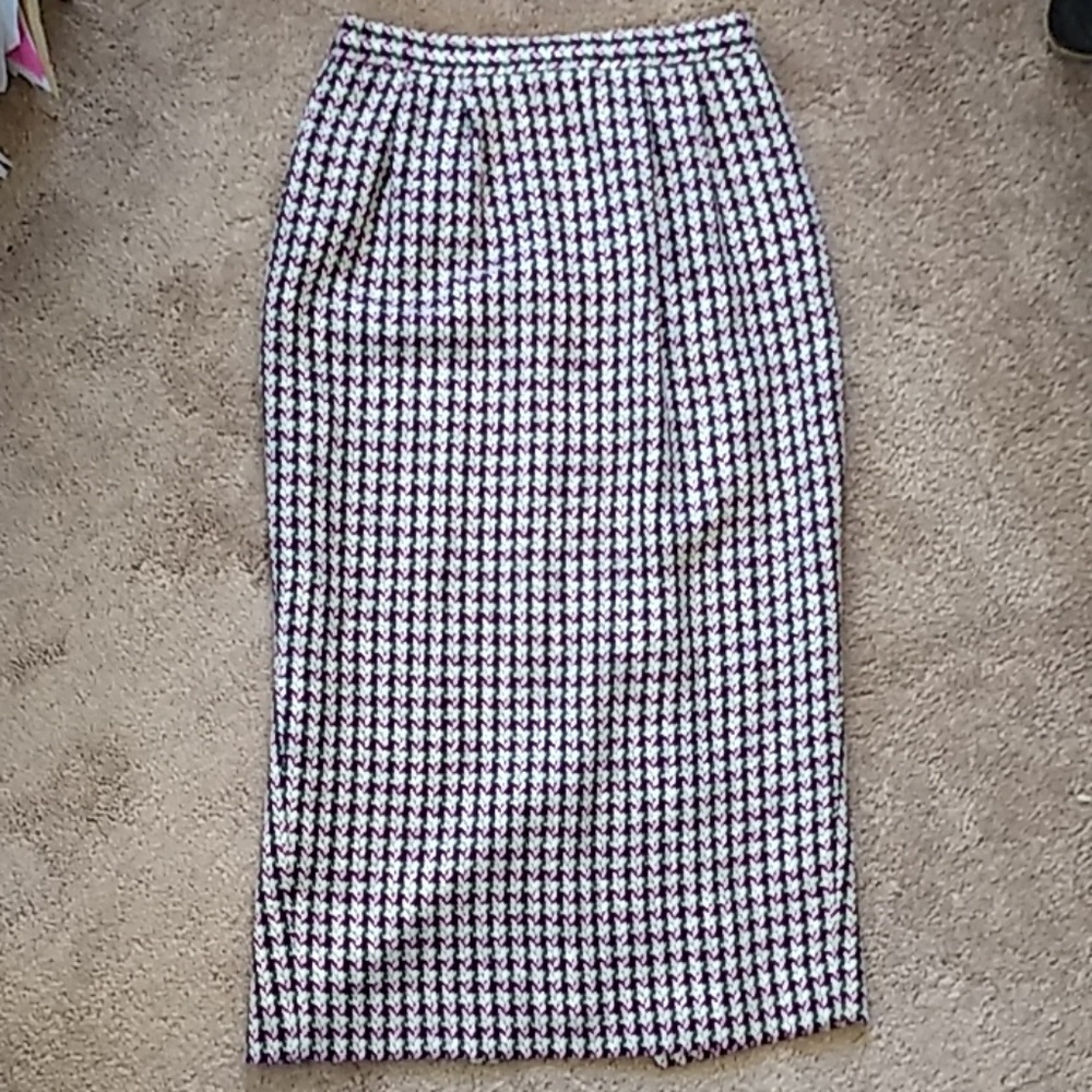 1960s Vintage Tweed Union Made pinup pencil skirt